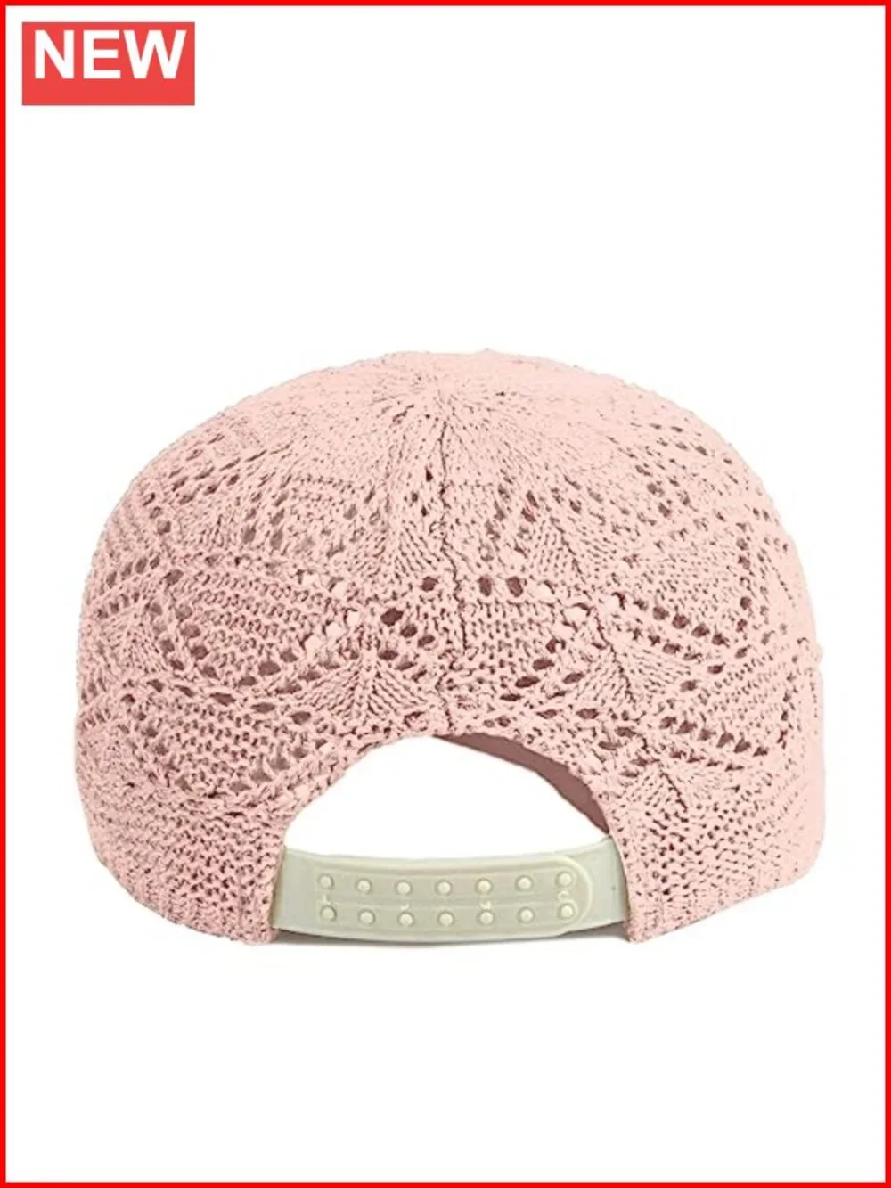 Women's Knit Mesh Baseball Cap Breathable Summer Trucker Hat Adjustable